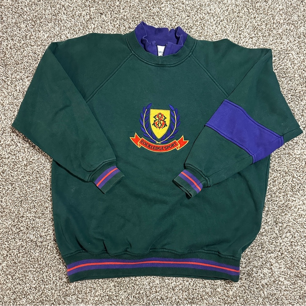 Vintage Rockledge Sport 90s Quarter Zip and Pullover Sweater